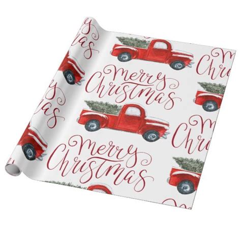 christmas red truck wrapping paper|target christmas wrapping paper.